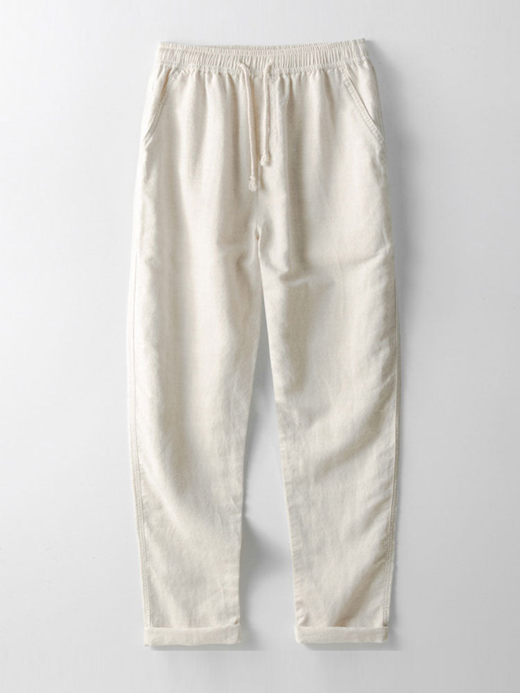 Cotton-linen Pants