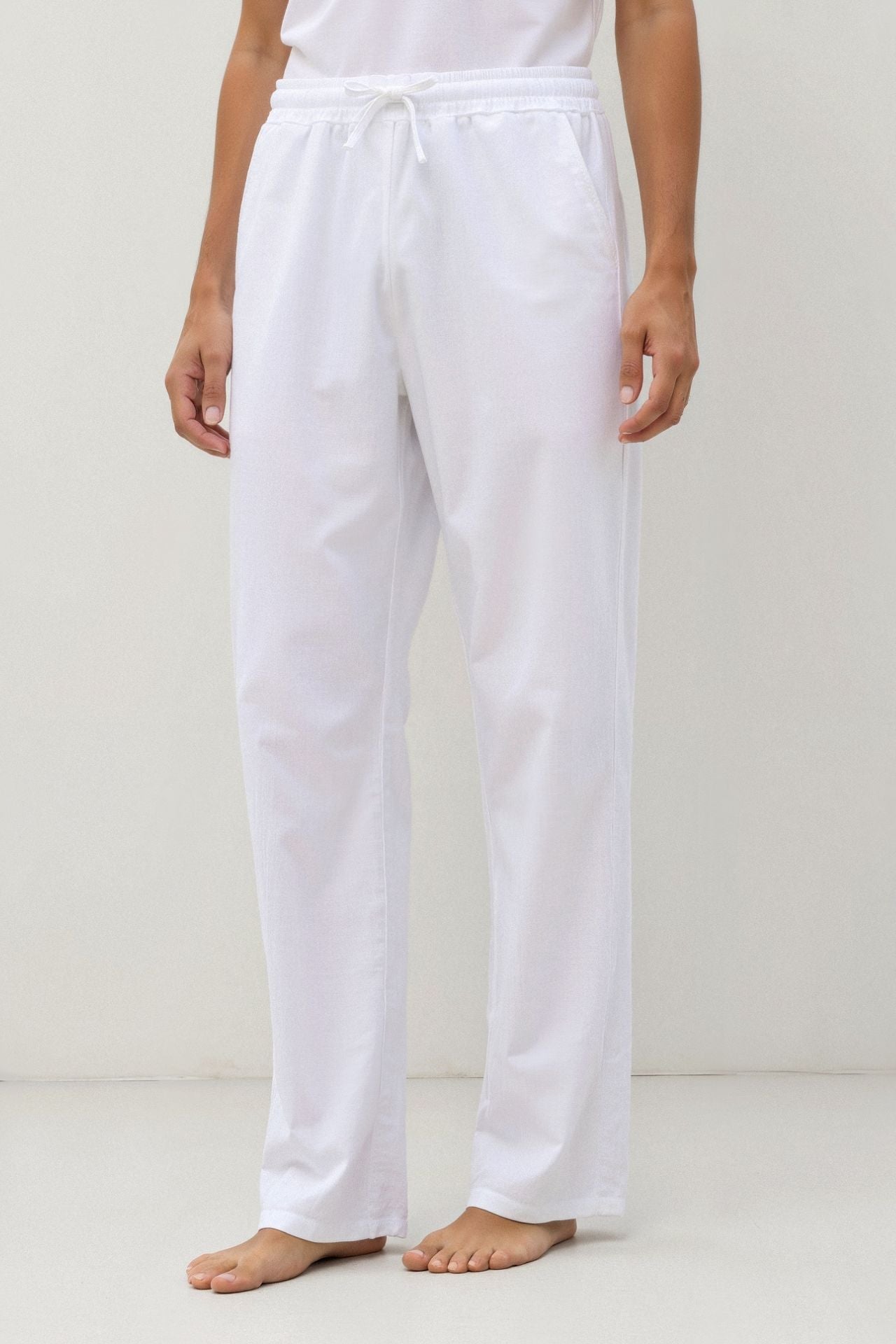 NOBA Cotton & Linen Blend Drawstring Pants