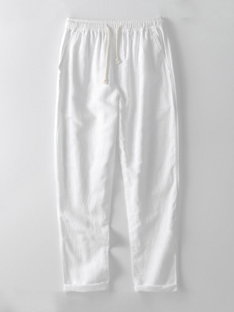 Cotton-linen Pants