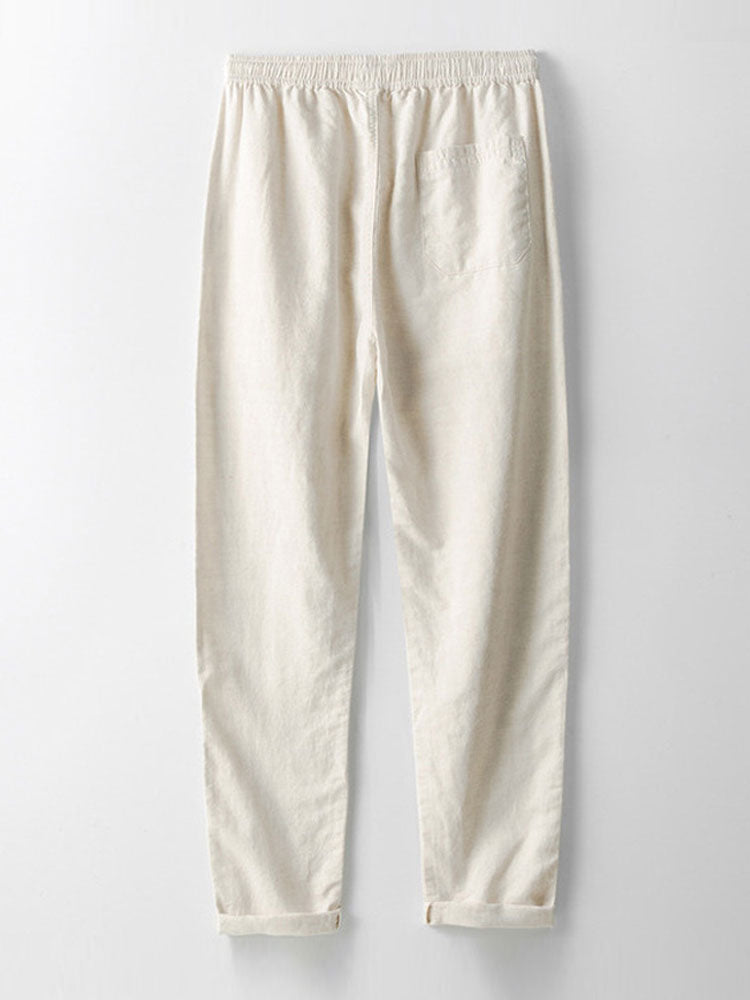 Cotton-linen Pants