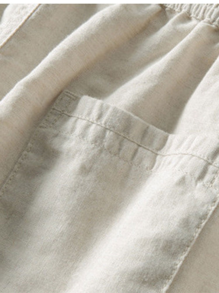 Cotton-linen Pants